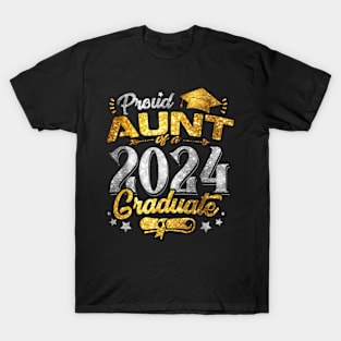 Proud Aunt Of A Class Of 2024 Graduate Senior Graduation T-Shirt